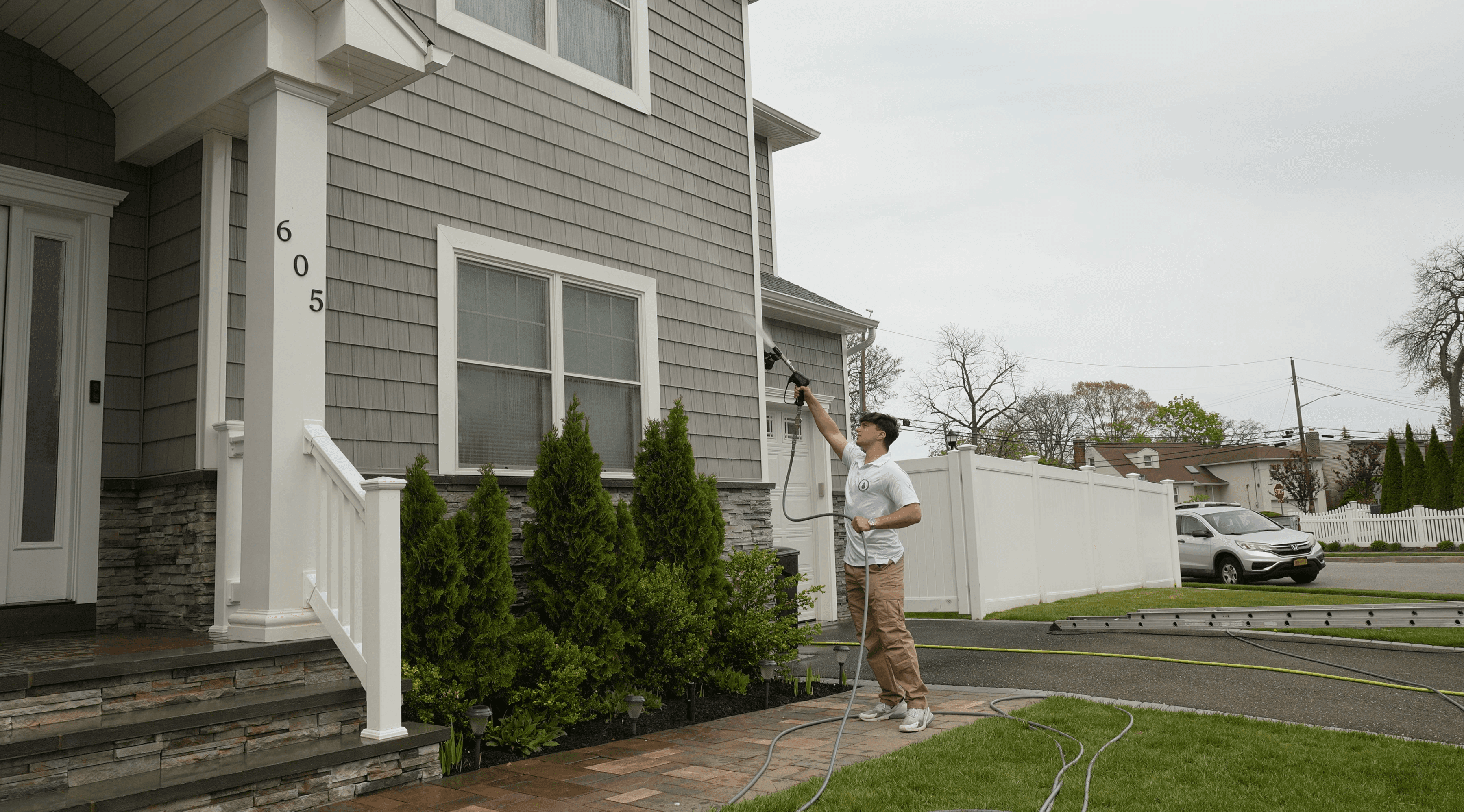 Pressure washing service